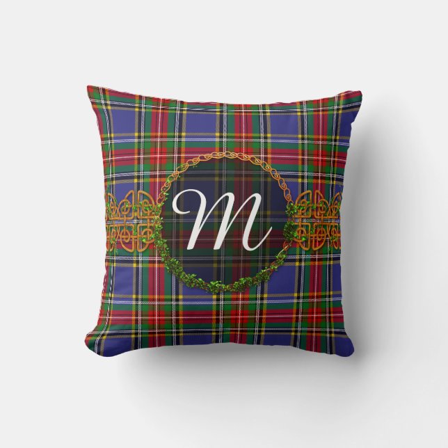 Monogram MacBeth Tartan Kudde (Framsida)