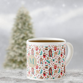 Monogram Magic Houses & Sweets 6oz Espresso Kopp Espressomugg