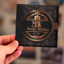 Monogram Magnet-teknik för personligens Vintage