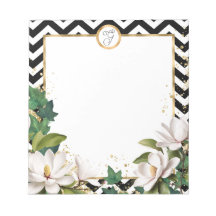 Monogram Magnolia Murgröna och Guld med Chevron