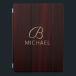 Monogram Mahogany Wood Timber Personlig Namn iPad Pro Skydd<br><div class="desc">Denna konstruktion har en snyggt av trävirke av mahogany med ett monogram och personlig namn. Anpassa genom att redigera texten i textrutan eller ta bort utan text. #monogram #monogrammed #personlig #personalizedgifts #ipadcase #ipadcover #tabletter #elektronik #home #office #work #work #school #presenter #gifts</div>
