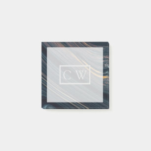 Monogram Mahogny Goldsheen Obsidian Post-it Block