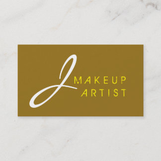 Monogram Makeup Artist Drab - bakgrund Visitkort