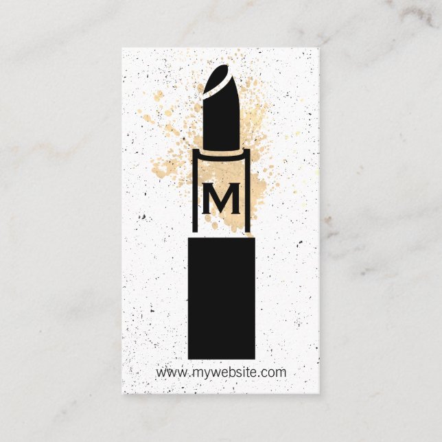 Monogram/Makeup Visitkort (Framsida)
