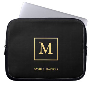 Monogram - manar flår utöva företags bärbar da laptop sleeve