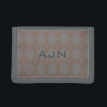 Monogram Manar Retro Personlig Wallet Gift<br><div class="desc">Anpassa den här plånboken genom att ändra monogrammet brev till kostym efter dina behov. Designen kommer från originalteckningen.</div>