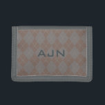 Monogram Manar Retro Personlig Wallet Gift<br><div class="desc">Anpassa den här plånboken genom att ändra monogrammet brev till kostym efter dina behov. Designen kommer från originalteckningen.</div>