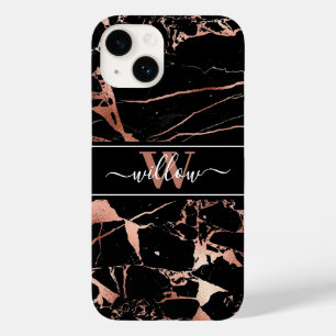 Monogram Marble Mönster Ro Guld Black