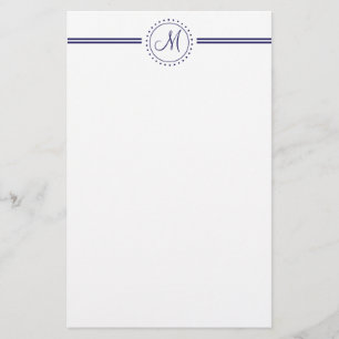 Monogram (marin) brevpapper