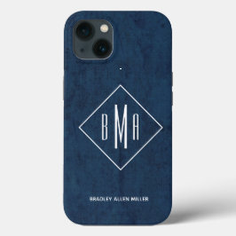 Monogram Marinblå