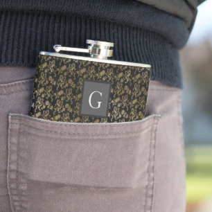 Monogram Marskalkar Best Man Black Guld Lejon Dama Fickplunta