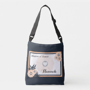 Monogram Matron of Honor Bröllop Crossbody Tote Axelväska
