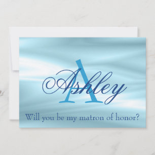 Monogram Matron of Honor Frieri Inbjudningar