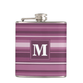 Monogram mauve rand fickplunta