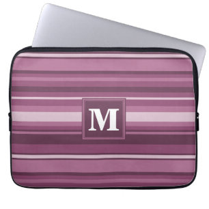Monogram mauve rand laptop sleeve