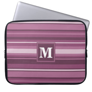 Monogram mauve rand laptop sleeve