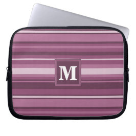 Monogram mauve rand laptop sleeve