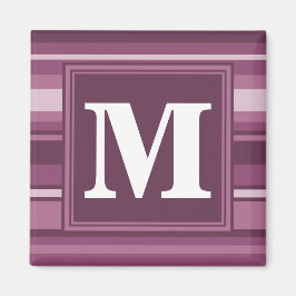 Monogram mauve rand magnet