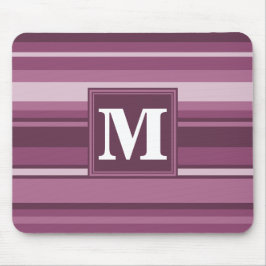 Monogram mauve rand musmatta