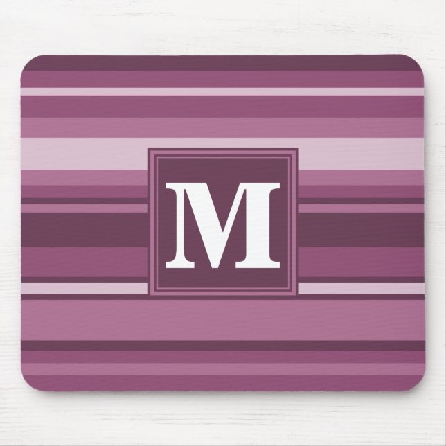 Monogram mauve rand musmatta (Framsidan)