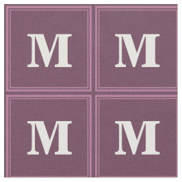 Monogram mauve rand tyg