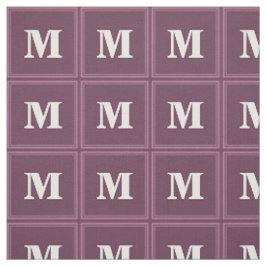 Monogram mauve rand tyg