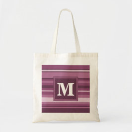 Monogram mauve rand tygkasse