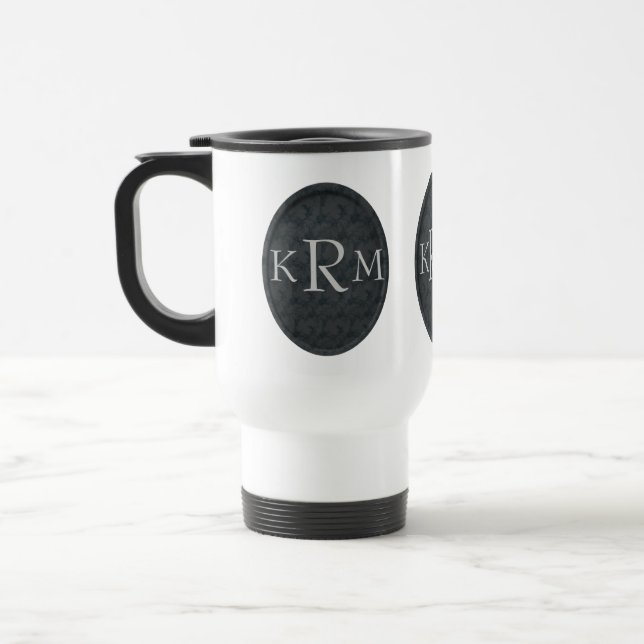Monogram med dina initialer personlig resemugg (Vänster)