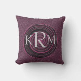 Monogram med dina initialer personligt anpassade p kudde