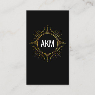 Monogram med Faux Guld belyst Inslag Visitkort