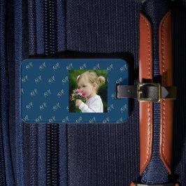 Monogram med första bokstäverna i ditt namn bagagebricka