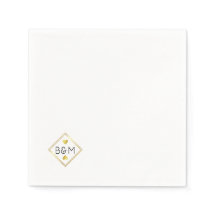 Monogram med gift par bröllop Kärlek