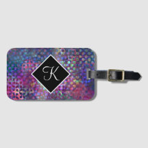 Monogram med mångfärgad abstrakt Digital konst