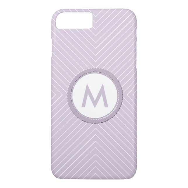 Monogram med schevron mönster Case-Mate iPhone skal (Baksida)