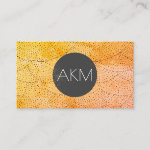 Monogram med Snyggt Mönster Visitkort
