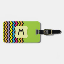 Monogram med svart sparrar & ljusa färger