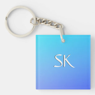 Monogram med två tonblå Färg-kombinationer
