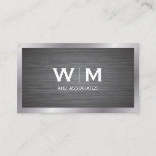 Monogram Metallic Gräns Visitkort