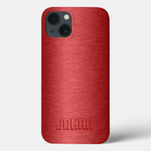 Monogram Metallic Red Brushed Aluminium Fodral