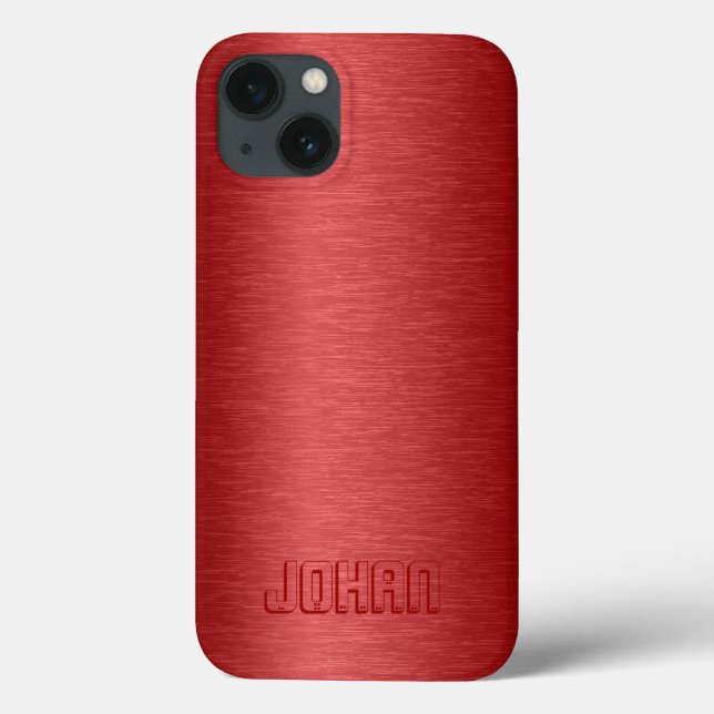 Monogram Metallic Red Brushed Aluminium Fodral (Baksida)