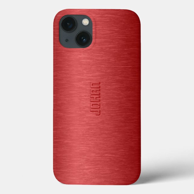 Monogram Metallic Red Brushed Aluminium-utseende (Baksida)