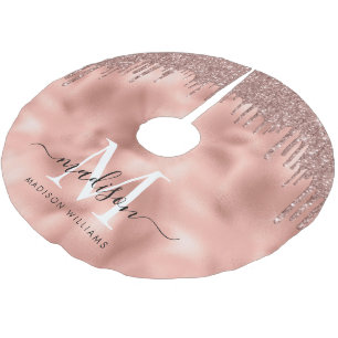 Monogram Metalliska drivrutiner för Rosa Glitter v Julgransmatta Borstad Polyester