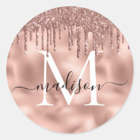 Monogram Metalliska drivrutiner för Rosa Glitter v