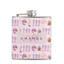 Monogram Milkshake Cute  Rosa Retro-gåvor