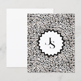 Monogram minimalis gray svart beige struktur.