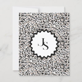 Monogram minimalis gray svart beige struktur.