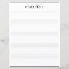 Monogram minimalist rand namnepapper