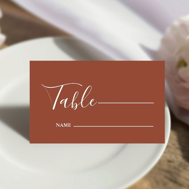 Monogram minimalistisk Emerald Grönt Bröllop Placeringskort (Skapare uppladdad)