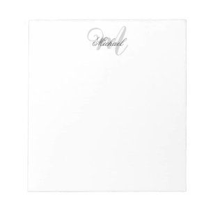 Monogram Minimalistisk Enkel Modern Anteckningsblock