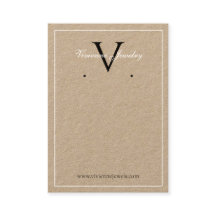 Monogram Minimalistisk Smycken Örhängen Visningsko
